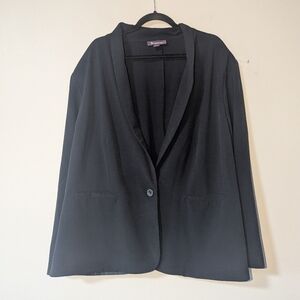 30W Roaman's Navy One Button Blazer